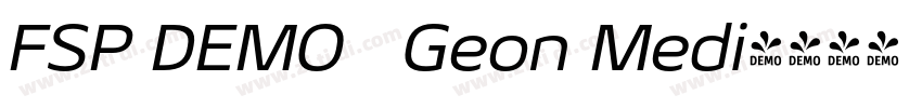 FSP DEMO   Geon Medi字体转换
